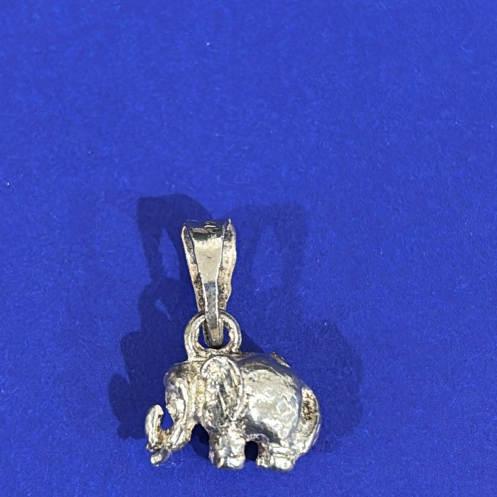 Sterling Silver Elephant Pendant